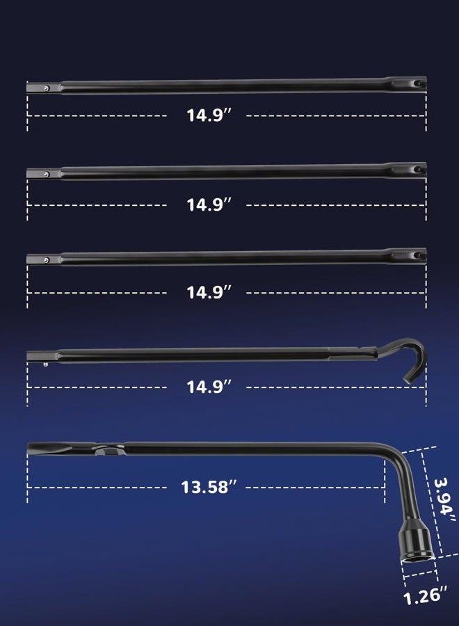 Xongjojo Spare Tire Tool Kit with Spare Tire Jack Handle and Wheel Lug Wrench Compatible with 2003-2021 Ram 1500 2019 Ram 1500 Classic 2020-2021 Gladiator Spare Tire Removal Tool Kit - Image 2