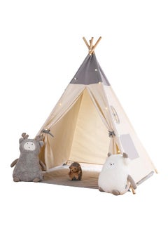 besrey  Teepee Tent For Kids With Light & Mat, Kids Tents Indoor Play Tent Playhouse, Toddler Teepee 100% Cotton, Tee Pee Tents For Kids Indoor, Kids Teepee,Children Room Tent  - Image 4
