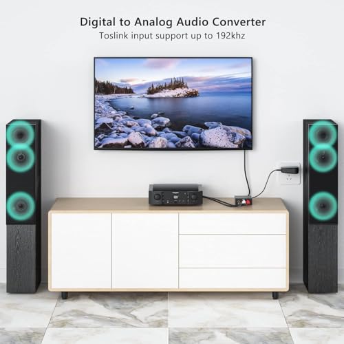 Atevon Digital to Analog Audio Converter – 1080p HD Adapter for TV, PC, Laptop & Audio Devices – Plug & Play, Reliable Signal Conversion - Image 4
