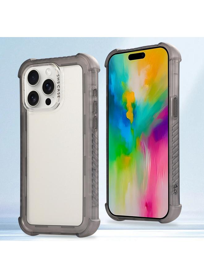 S-TOP Case For iPhone 16 Pro Transparent Matte TPU Hybrid PC 3-in-1 Phone Case - Image 1