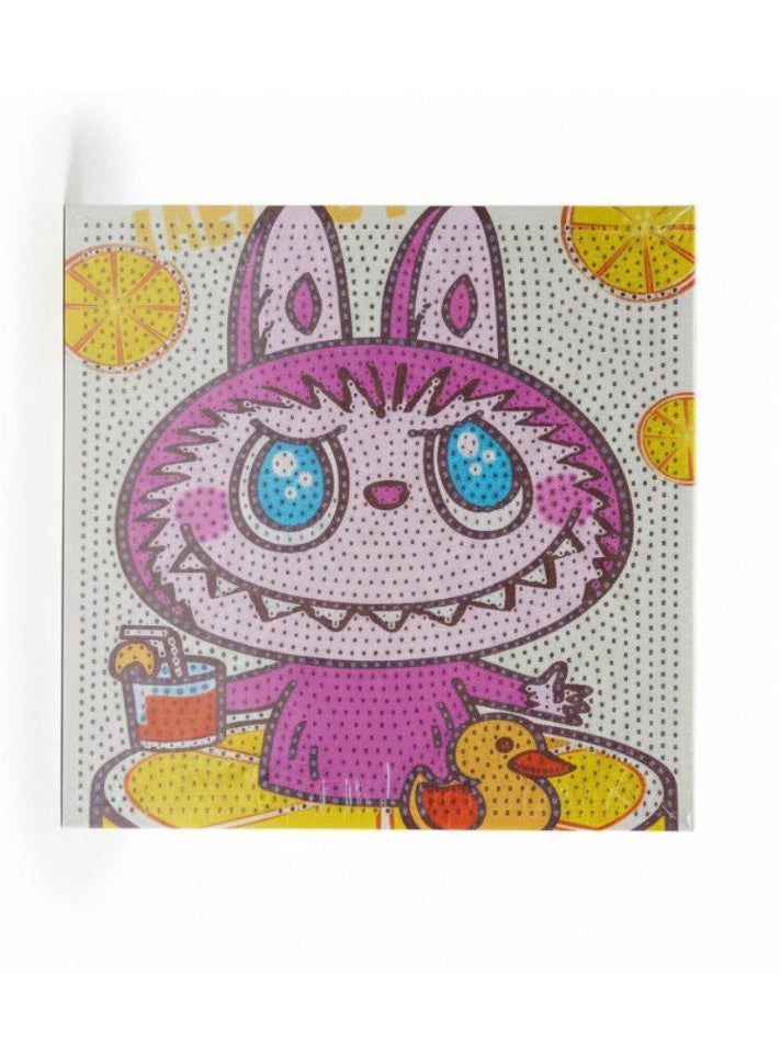 Diamond Build awesome characters using shiny diamond pieces. Puzzle, craft, and shine! (for boys&Girls) 20 X 20 cm (Multi-shaped and colorful) - Image 1