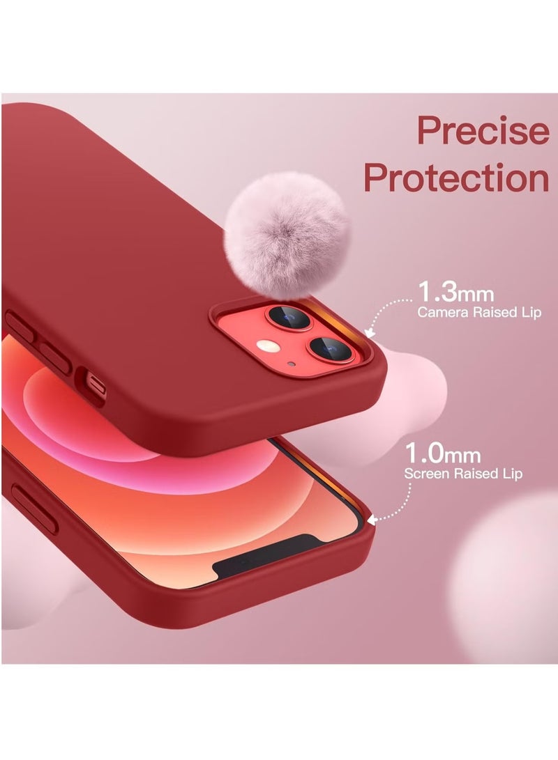 DUSALA iPhone 12 Mini Case, Liquid Silicone Phone Case for iPhone 12 Mini 5.4 Inch, Colorful Silky-Soft Protective Cover (Red) - Image 3