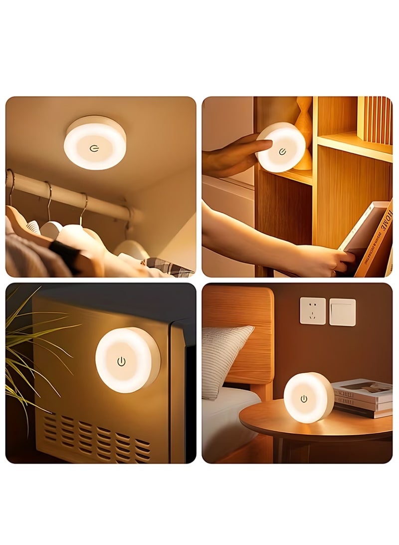 CLAVON Adjustable LED Night Light, LED Bedside Lamp, 3 Color Modes (White, Warm, Cool), Touch-Controlled, Magnetic Wall Mount for Indoor Use (Kids Bedroom, Corridor, Kitchen, Bedroom, Shoe Cabinet), Rechargeable Lithium Battery, Indoor Lighting | Modern Wall Light | Adjustable Brightness, Night Light - Image 5