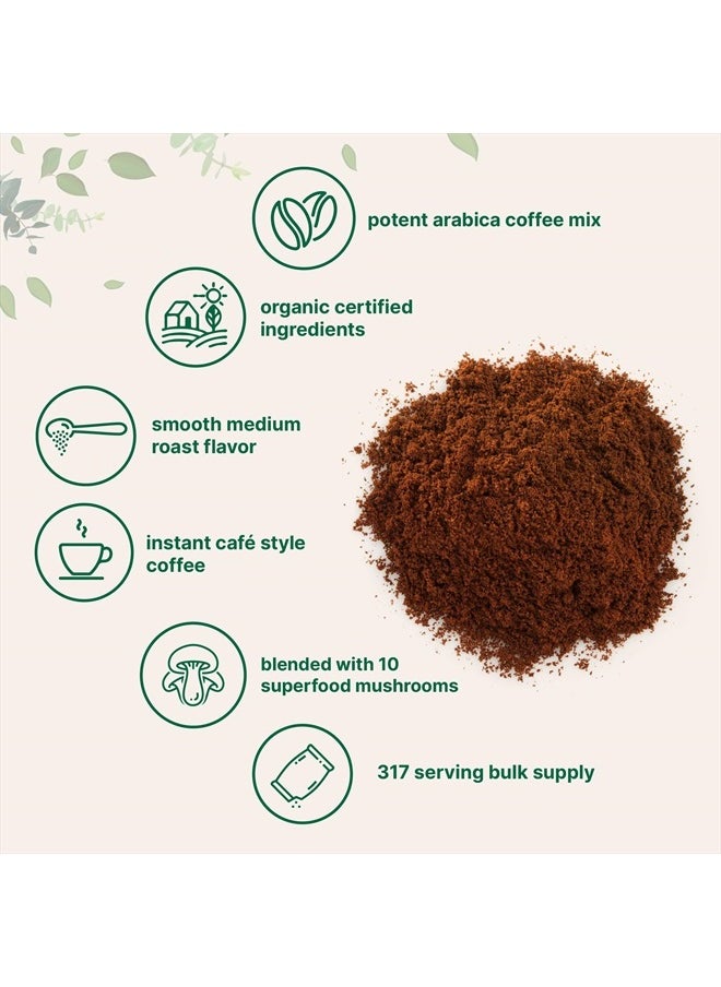 Micro Ingredients - Organic Mushroom Coffee, Instant-Arabica, 28 oz - Image 1