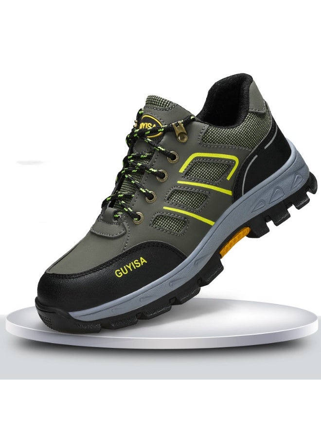 NIBEMINENT Men's Professional Safety Shoes-Lightweight Steel Toe,Anti-Smash&Anti-Puncture Work Boots for Ultimate Protection&Comfort - Image 1