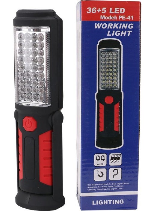 Powermaster - Pe-41 36+5 LED 2 Mode Hook Magnet Battery Operated Work Lamp - Image 1