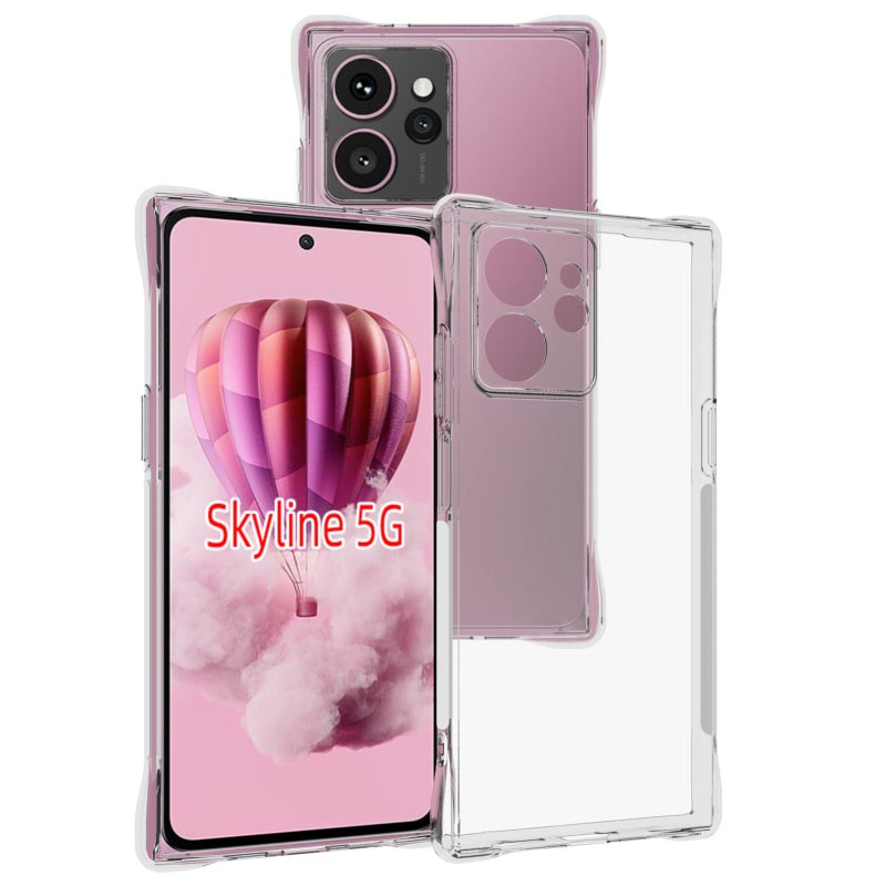 USTIYA Case for HMD Skyline Clear TPU Four Corners Protective Cover Transparent Soft funda - Image 3