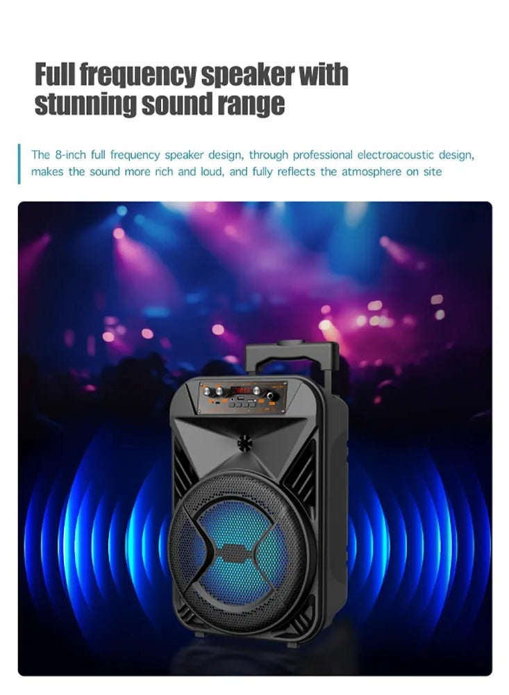 GREATNICE Wireless Bluetooth Speaker, Stereo Sound, FM Radio, TF Memory, USB Input, Mic Input rechargeable - Image 3
