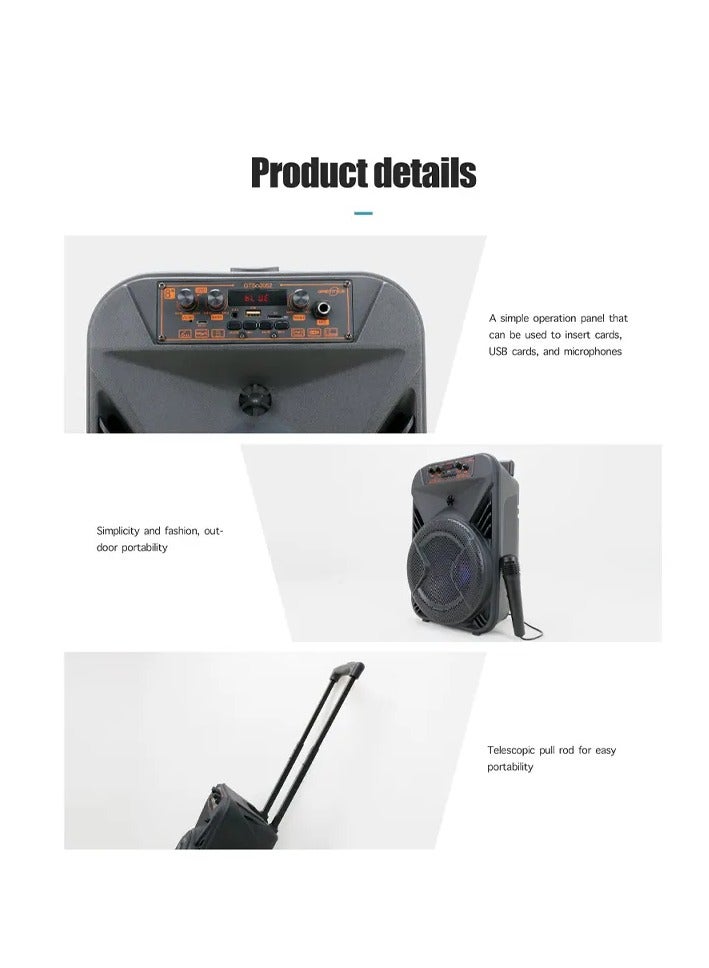 GREATNICE Wireless Bluetooth Speaker, Stereo Sound, FM Radio, TF Memory, USB Input, Mic Input rechargeable - Image 5