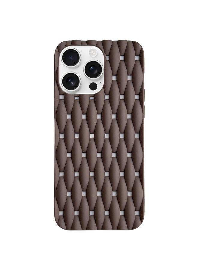 S-TOP Case For iPhone 16 Pro Weave Cooling Solid Color TPU Phone Case - Image 1