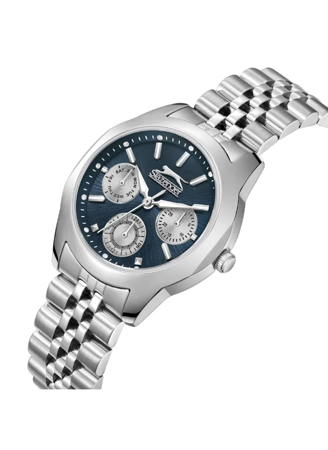 Slazenger Women's Multi Function Display Watch With Silver Metal Strap - SL.9.2408.4.05