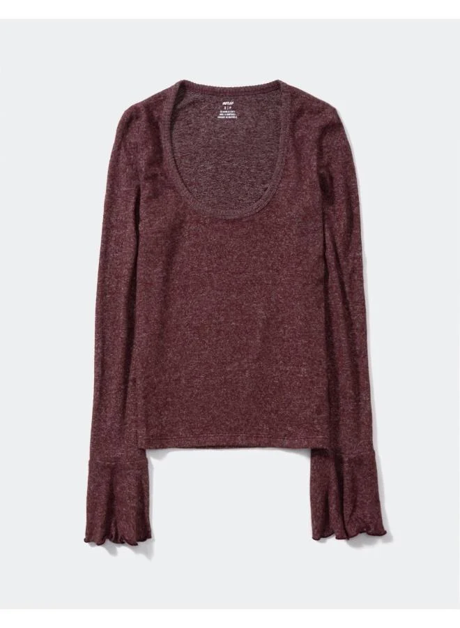 Aerie Scoop Neck Plush Top