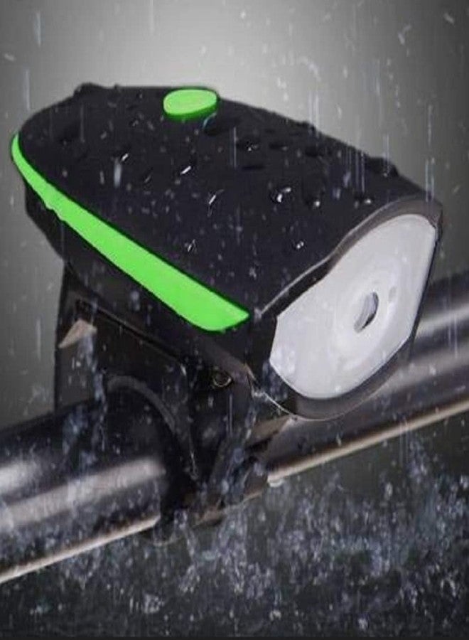Ilsha® 2-in-1 Rechargeable Cycle Light With Horn - 3 Modes, Waterproof (Multicolor) - Image 1