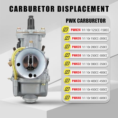 NIBBI PWK30 Carburetor,Motorcycle Carb fit for 250cc-300cc ATV Go Kart Dirt Pit Bike Mini bike Scooters SSR APOLLO - Image 5