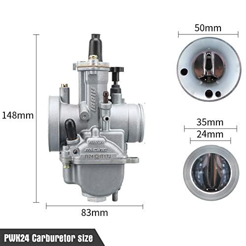 NIBBI PWK30 Carburetor,Motorcycle Carb fit for 250cc-300cc ATV Go Kart Dirt Pit Bike Mini bike Scooters SSR APOLLO - Image 4
