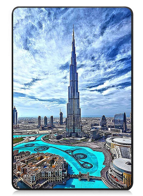 Protective Flip Case For Vivo Pad 2 With Trifold Stand Auto Wake Sleep Shockproof Cover burj khalifa in day copy