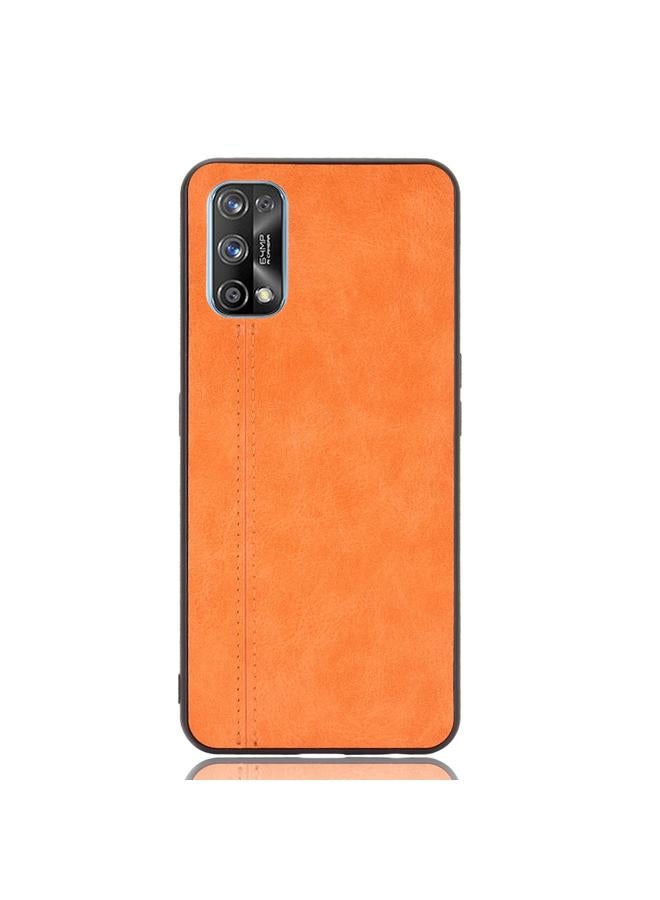 S-TOP Case For OPPO Realme 7 Pro Shockproof Sewing Cow Pattern Skin PC + PU + TPU Case - Image 2