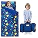 JOIEDOMI Toddler Sleeping Bag for Kids 55x30 Nap Mat with Removable Pillow and Minky Blanket for Toddler Ages 37 Roll Up Kids Sleeping Bag for Boys Girls Kindergarten Daycare Sleepover Universe - Image 3