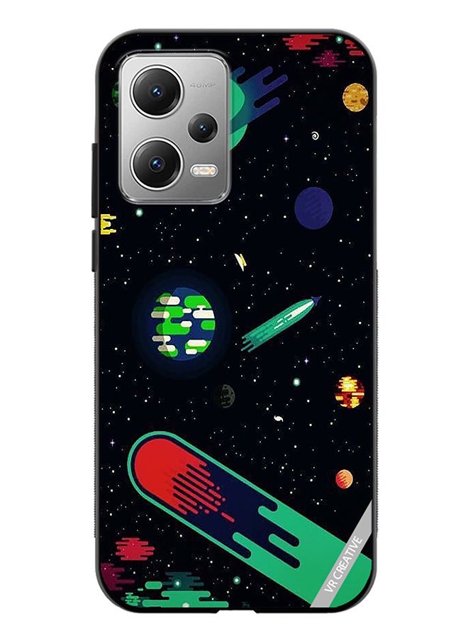 VR CREATIVE Protective Case Cover For Xiaomi Redmi Note 12 Galaxy Design Multicolour - Image 1