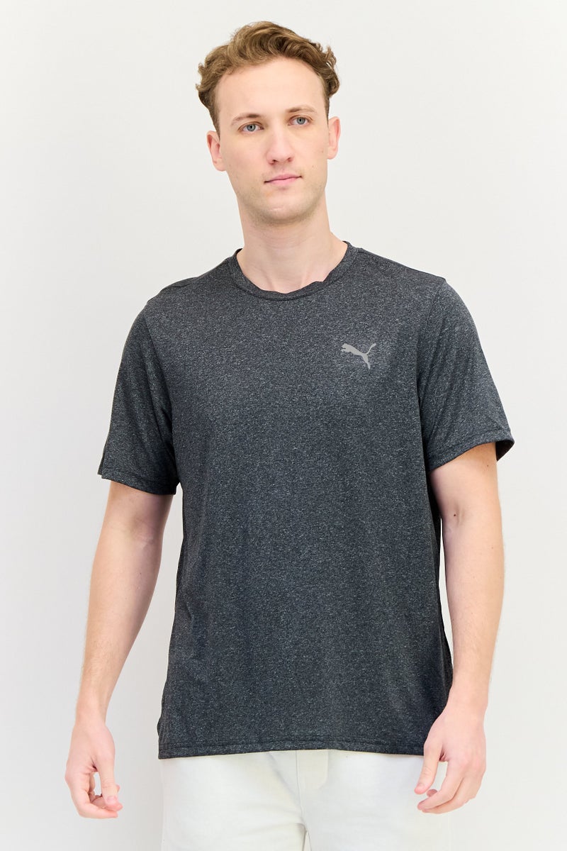 PUMA تي شيرت تدريب للرجال من ماركة لياقة بدنية، لون أسود مغسول - Image 1