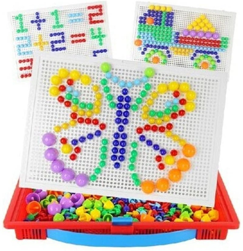 Pindia 305 Pieces Creative Mosaic Mix Design Puzzle Set for Kids DIY Educational Set for Kids/Teenagers - Random Designs - Image 1