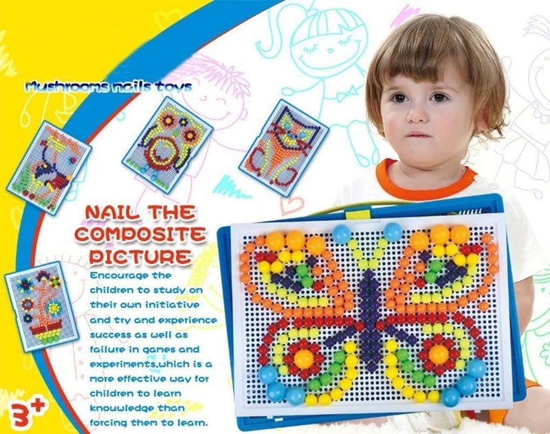 Pindia 305 Pieces Creative Mosaic Mix Design Puzzle Set for Kids DIY Educational Set for Kids/Teenagers - Random Designs - Image 4