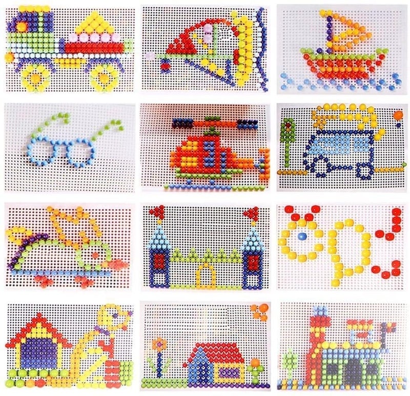 Pindia 305 Pieces Creative Mosaic Mix Design Puzzle Set for Kids DIY Educational Set for Kids/Teenagers - Random Designs - Image 2