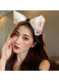 Excefore Cat Ears Hair Band, Cute Cat Fox Faux Fur Ears Cat Ear Fox Cosplay Hairband with Bells Hair Clip Hair Hoop Hair Accessories for Cosplay Costume Party Cosplay 2 Pcs  - Image 4