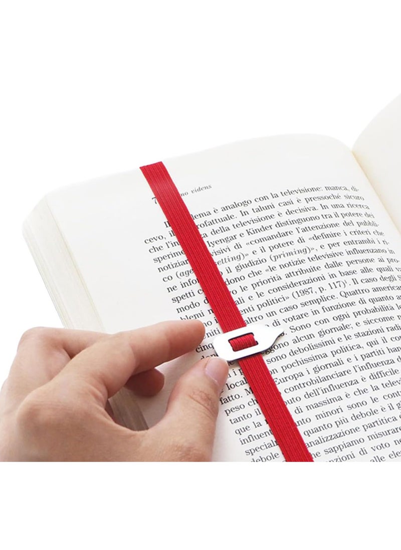 Generic - Red Book Accessory Practical Metal Pointer Elastic Bookmarks Imprint-free Reading Node Locator Tool for Efficient Reading - Image 1