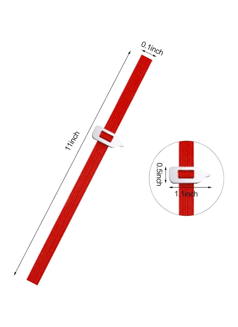 Generic - Red Book Accessory Practical Metal Pointer Elastic Bookmarks Imprint-free Reading Node Locator Tool for Efficient Reading - Image 1