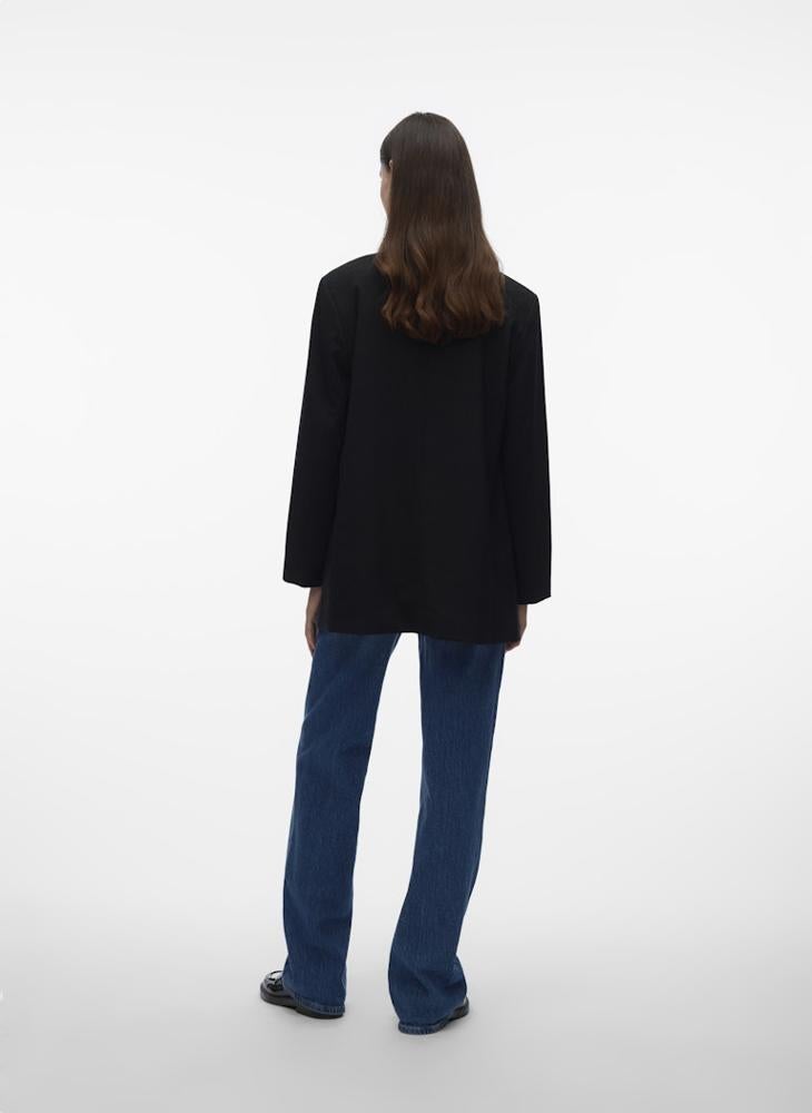 فيرو مودا بليزر مخطط بأكمام طويلة - Image 2