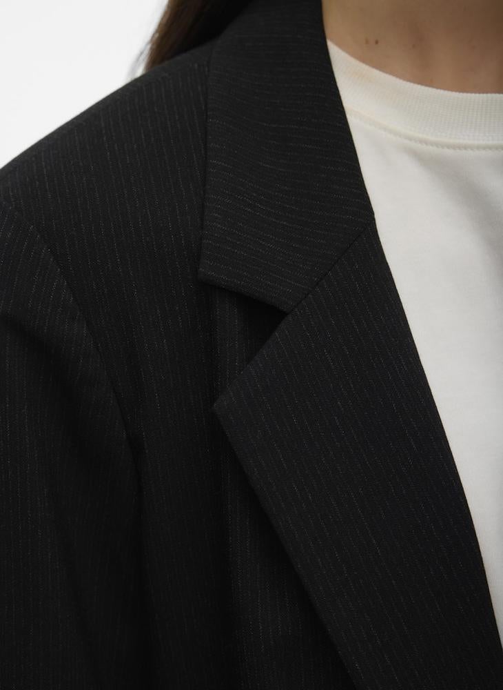 فيرو مودا بليزر مخطط بأكمام طويلة - Image 4