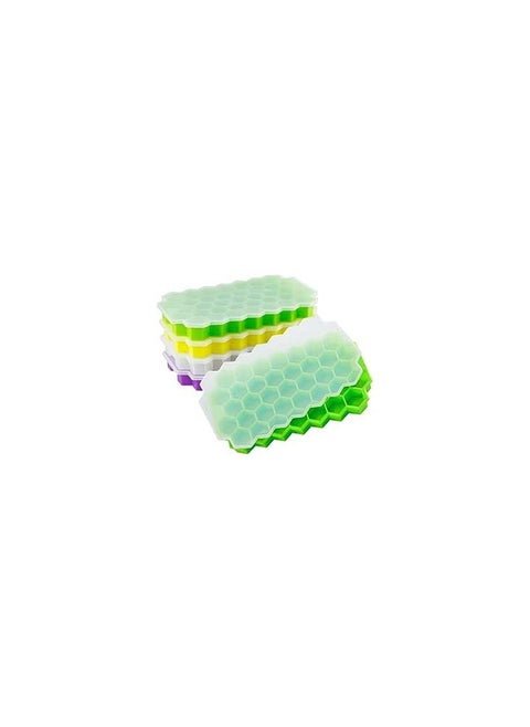 Flexible Honeycomb Silicone Cover for Creating Multicolor Ice Molds