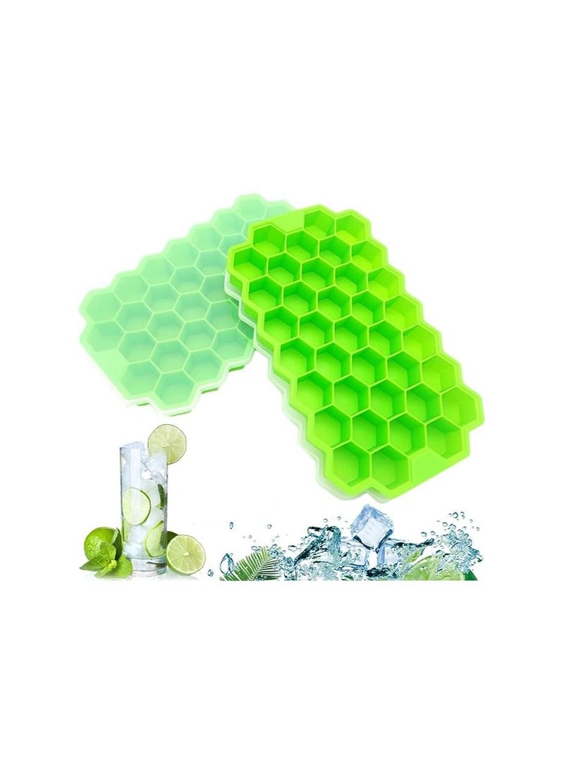 Flexible Honeycomb Silicone Cover for Creating Multicolor Ice Molds