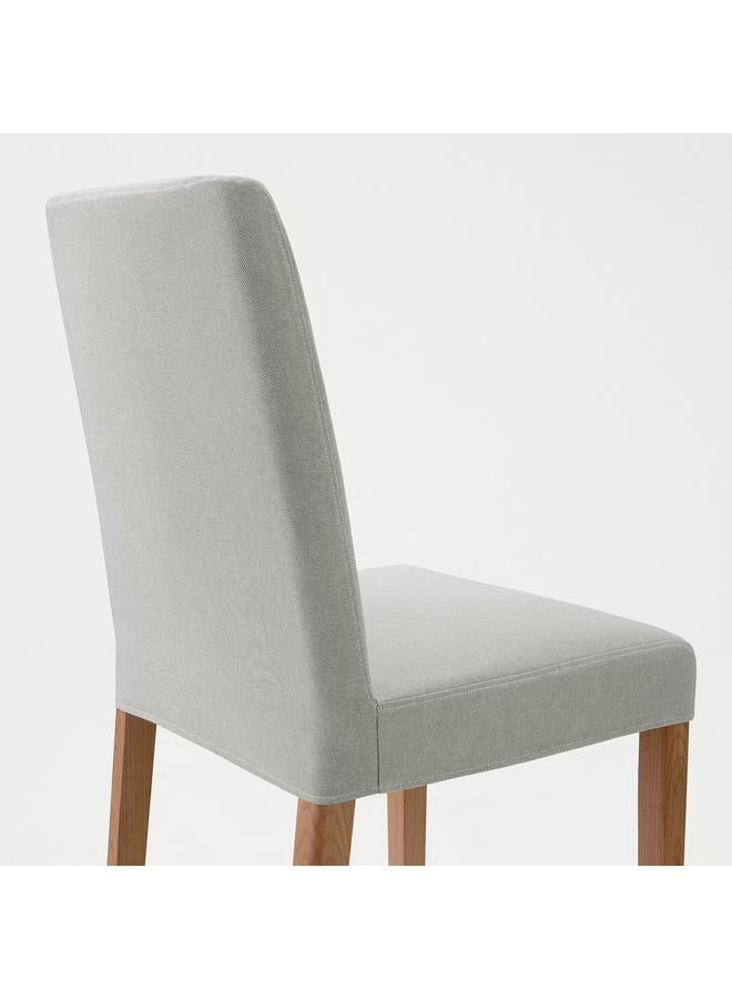 erorex Chair, Oak Effect/Orrsta Light Grey - Image 5
