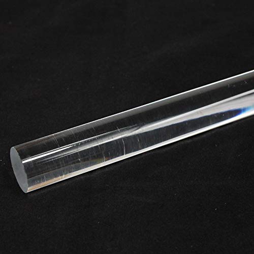 Zeekio Acrylic Lucite Rod Dowel - 5/8"(16mm) x 11.8125" (300mm) - One Rod (Clear) - Image 3
