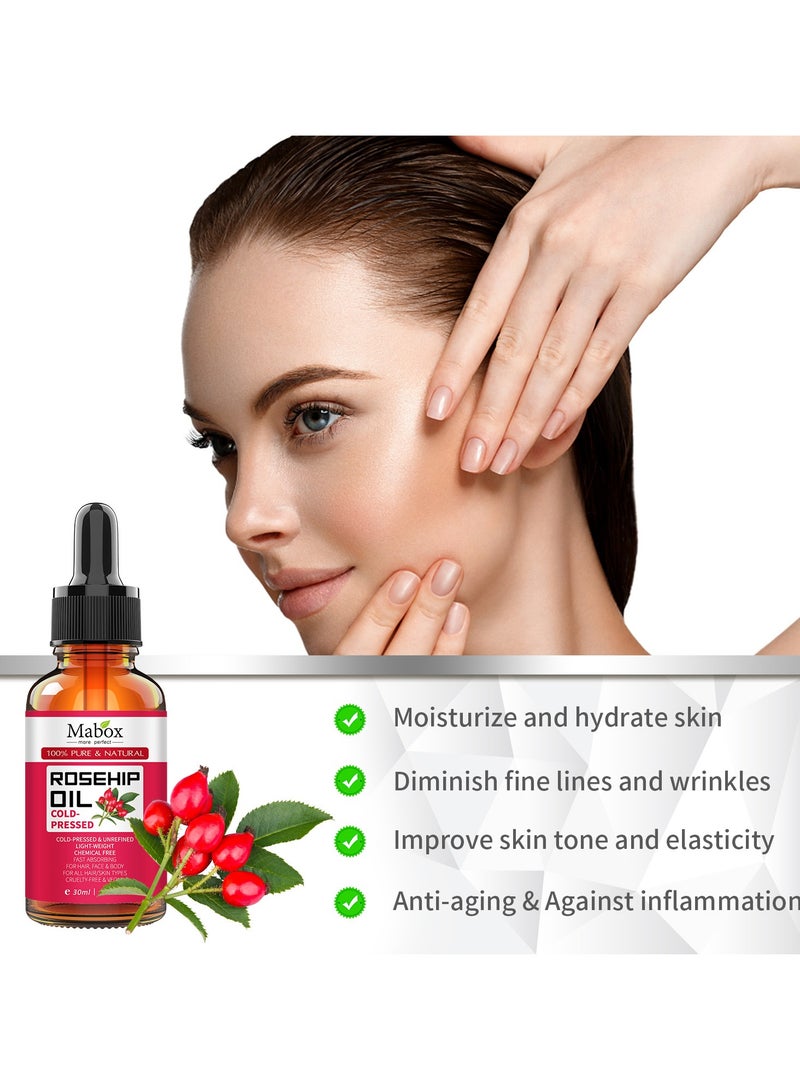 MABOX Facial Essential Oil Massage Skin Care Cosmetics Hydrating and Moisturizing Plant Essential Oil 30ml - Image 5