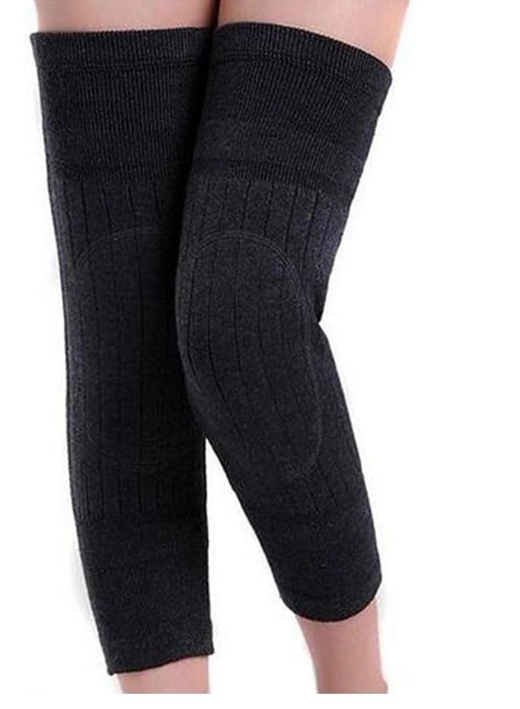 GUDOO Cashmere Wool Knee Brace Supports Leg Warmer Winter Warm Thermal Knee Brace Pad Knee Pads Sleeve Knee Warmers Unisex - Image 1