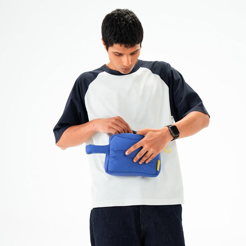 Daily Objects Blue Puft Pouch - Image 2