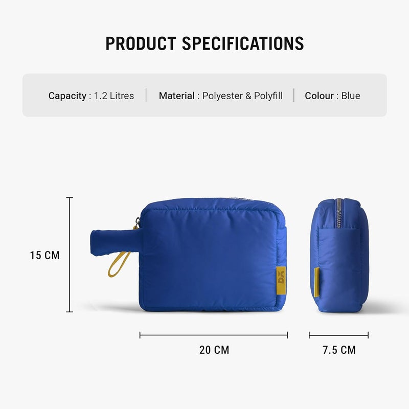 Daily Objects Blue Puft Pouch - Image 3