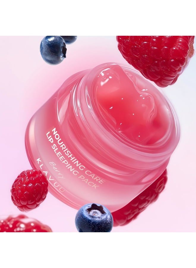 Klavuu Nourishing Care Lip Sleeping Pack(Berry & Berry) - Overnight Exfoliating & Nourishing Lip Treatment Balm for Dry Lips - Natural Moisturizing Lip Oil - Lip Balm to Repair & Protect Lips - Image 2