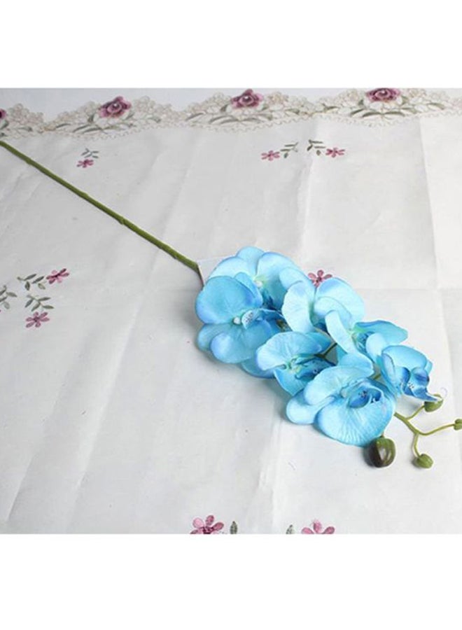 Loquat Artificial erfly Orchid Flower Blue/Green 80cm - Image 3