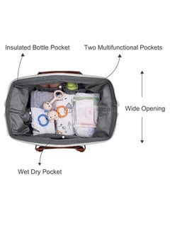 Gonice 3-Piece Set Diaper Bag Tote, Mommy Bag for Hospital, Large Capacity Waterproof Baby Bag for Mom Travel, Hospital Bag for Labor and Delivery with Baby Necessities Bag  - Image 3