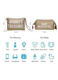 Gonice 3-Piece Set Diaper Bag Tote, Mommy Bag for Hospital, Large Capacity Waterproof Baby Bag for Mom Travel, Hospital Bag for Labor and Delivery with Baby Necessities Bag  - Image 4