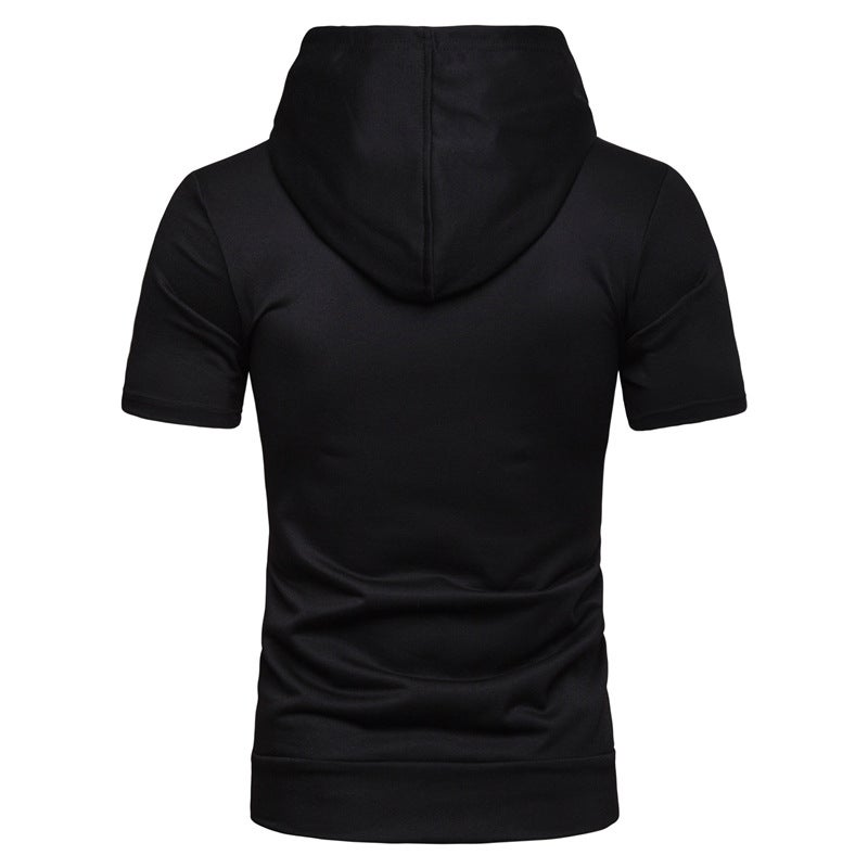 2019 spring and summer new fashion Mens hooded cardigan vest vest eBay wholesale European size thin mens vest Light gray - Image 3
