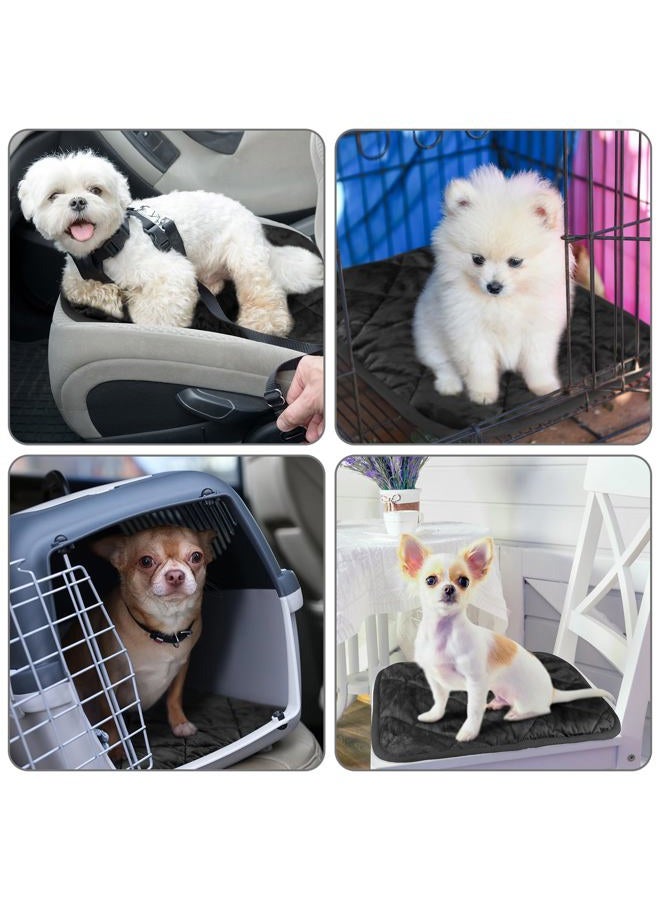 Clysee 4 Pack Self Heating Cat Pad Self Warming Dog Mat Reflects Body Heat Extra Warm Thermal Pet Pad Washable Dog Cat Bed Crate Bed Mat Blanket(16 x 16 Inch,Black) - Image 5