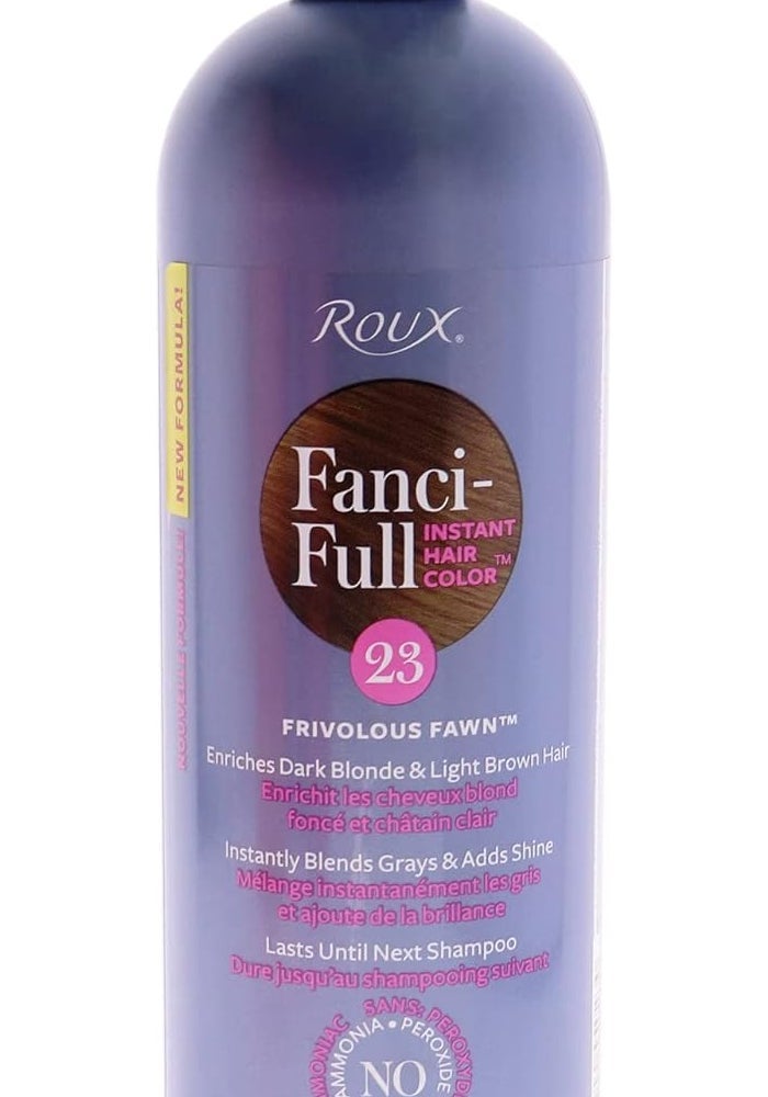 Roux Fanci-Full Instant Hair Color Rinse, 23 Frivolous Fawn, 15.2 Fl Oz - Enriches Dark Blonde & Light Brown Hair - Image 1