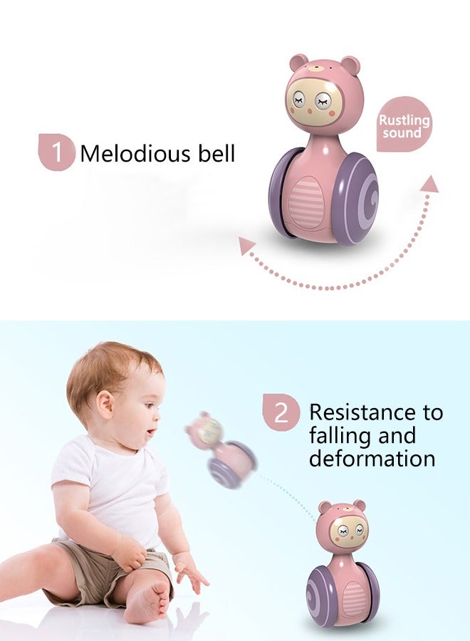 Baby Wobbler/Wobble Toy, Infant Rattle Toys Montessori Tumbler Toys Roly Poly Toys, Gift for Baby Toys, Training Baby Toy  - Image 3