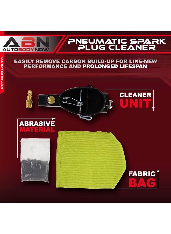 ABN Abn Pneumatic Spark Plug Cleaner â€“ Spark Plug Sandblaster Plug Cleaner Tool with Abrasive, Universal Sparkplug Cleaner  - Image 2