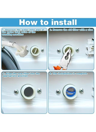 20 Pcs Washing Machine Water Filter, Washing Machine Water Inlet Valve Washing Machine Filter Hose Washer with Screen Filter, Washing Machine Hose Filter Inline Water Filter Washing Machine Inlet Valve - view 4
